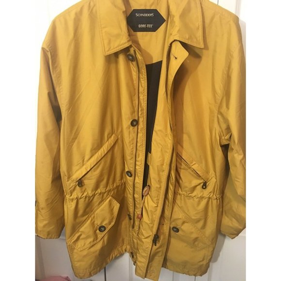 Vintage Schneiders Gore-Tex Ken Jacket‎ Yellow Men’s Sz 44 Mustard Rare - Picture 1 of 11